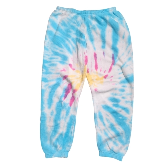 Spiritual Gangster Tie-Dye Sweatpants/Jogger Blue, Pink, and White - Picture 2 of 4